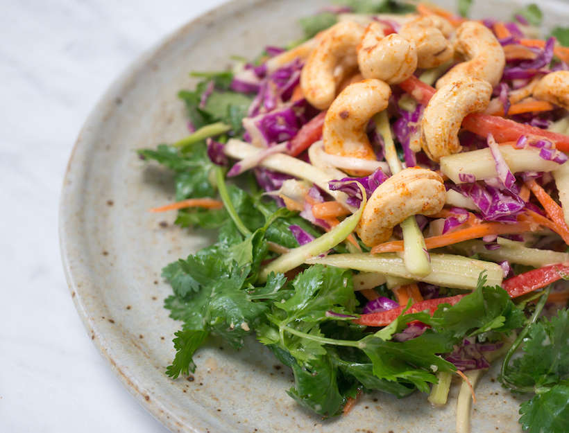 Fresh Thai Salad with Cayenne Cashews