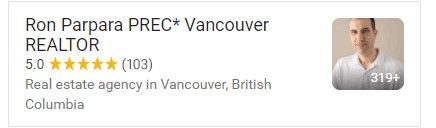 Ron Parpara PREC Vancouver Realtor Google Reviews