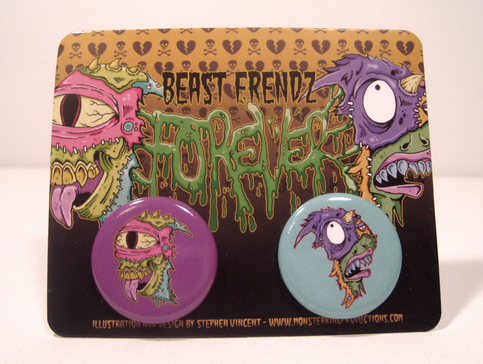 Beast Frendz Button Set
