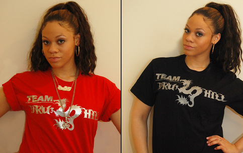 Team DRU HILL T-Shirt (Red + Black)