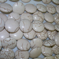 White Howlite ~ Coin