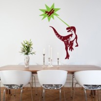 Raptors Hate Biplanes vinyl wall decal