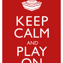 KEEP CALM AND PLAY ON - 8x10 print