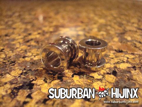 Steel Screw Fit Flesh Tunnel Plugs