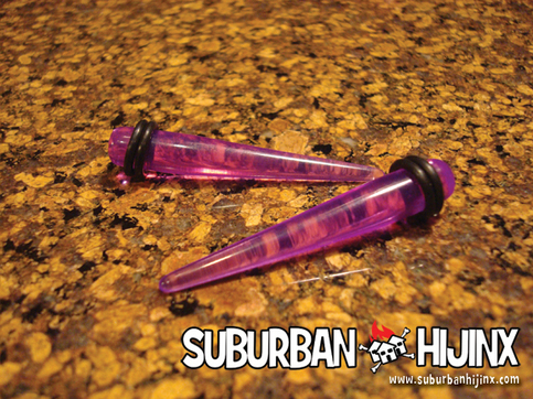 Purple UV Acrylic Taper