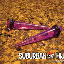 Purple UV Acrylic Taper