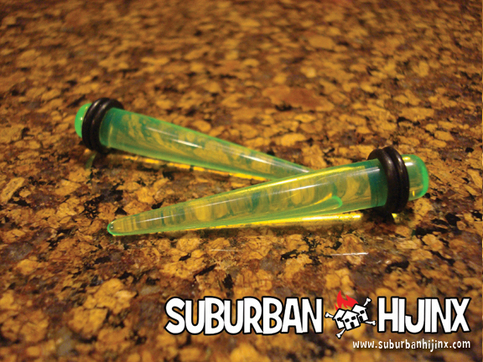 Highlighter Yellow UV Acrylic Taper