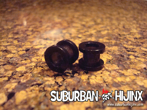 Black UV Screw Fit FleshTunnel