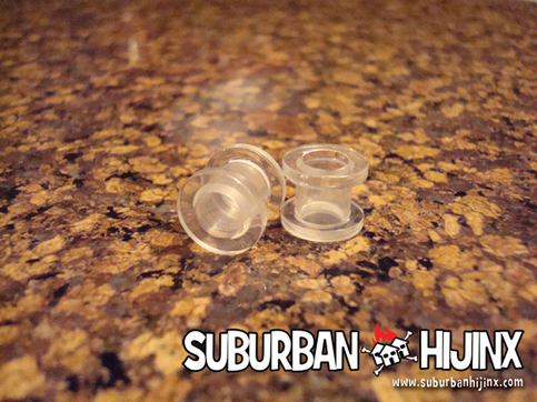 Clear UV Screw Fit Flesh Tunnel