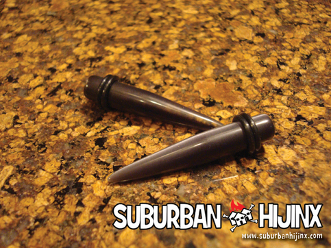 Black Glass Taper
