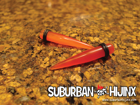 Orange Glass Taper