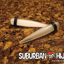 White Glass Taper