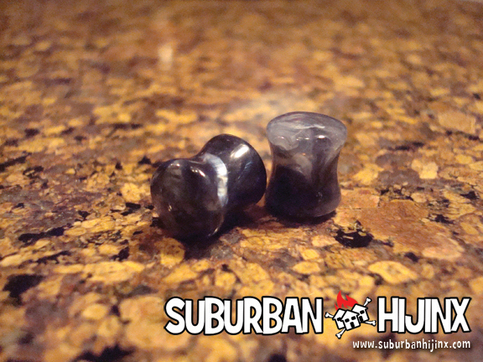 Black UV Granite Saddle Plugs