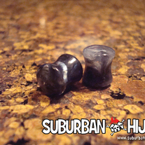 Black UV Granite Saddle Plugs