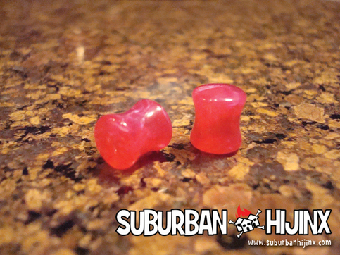 Red UV Granite Saddle Plugs