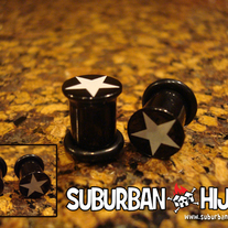 UV Star Single Flare Plug (Black)