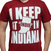 I Keep it INDIE in Indiana (red tshirt)
