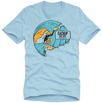 Jive Peoples "Bliss Is A Tube View" Mystic Blue Tee
