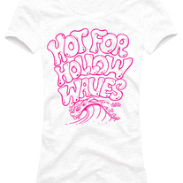 Jive Peoples "Hot for Hollow Waves" White Tee