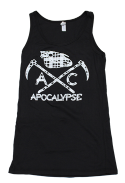 Plaid Logo Tank Black
