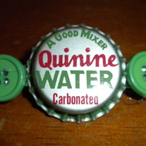 Quinine Water Bottle Cap Hair Clip