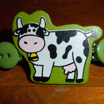 Mr. Moo hair clip