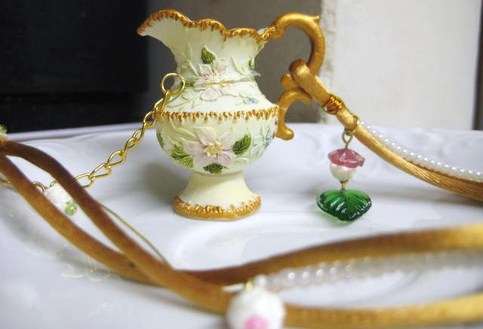 The English Romantic Collection: Pour Golden Love - Miniature Jug Necklace