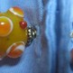 Lemon & Orange Fizz Bombs: Beaded Cufflinks - Thumbnail 1