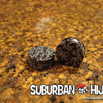 Snowflake Obsidian Saddle Plug (Semi Precious Stone)