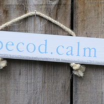 capecod.calm Rope Sign