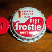 Diet Frostie Soda Bottle Cap Hair Clip