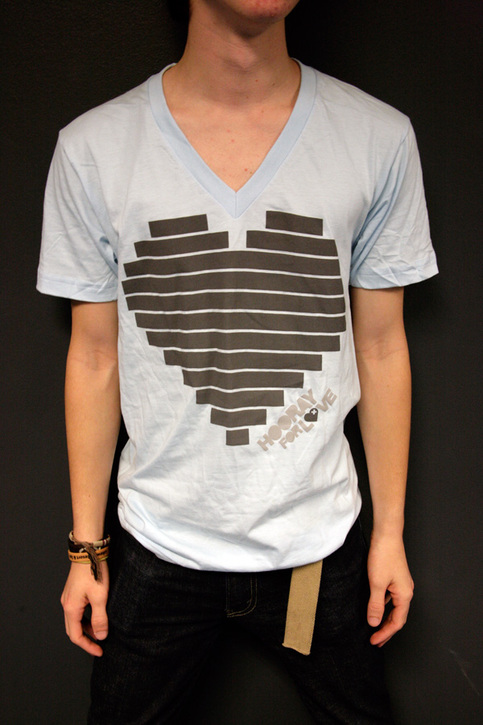 Digital Heart V-neck