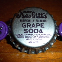 Nesbitt's Grape Soda Bottle Cap Hair Clip