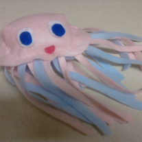 Pink and blue jelly