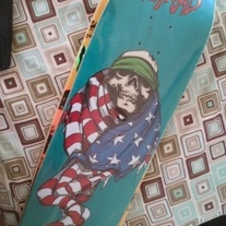 American Nomad Skateboards patriot Skull Flag team deck