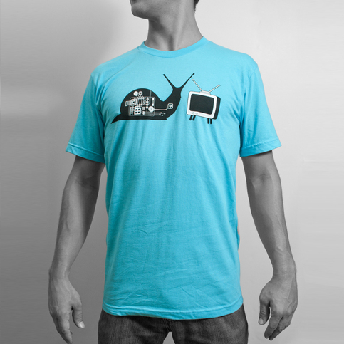 Men's T.V. Snail - Blue