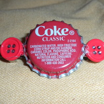 Coke Classic Bottle Cap Hair Clip