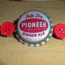 Pioneer Ginger Ale Bottle Cap Hair Clip