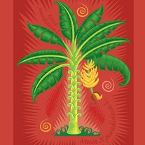 "Musa X Paradiasca"-Banana tree-Limited edition archival inkjet print on canvas.