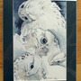"Baby Gyrfalcons Study" Watercolor Painting - Thumbnail 1