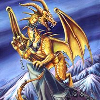 Gold Dragon Print 8.5 x 11