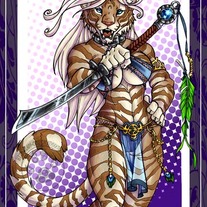 Golden Tigress Print 8.5 x 11