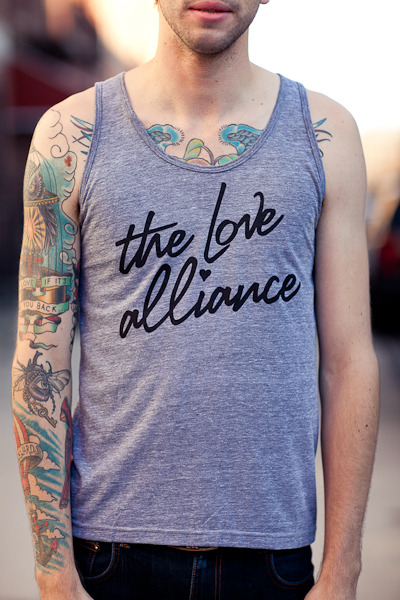 Tri-Blend Grey Logo Tank