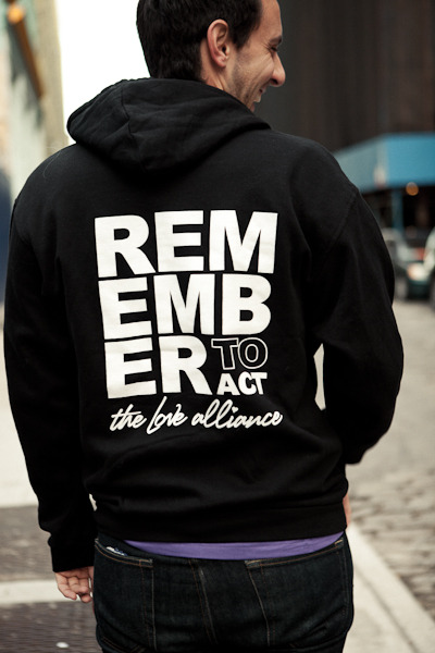 Remember to Act Zip Up Hoody