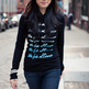 Black Logo Long Sleeve Hoody - Thumbnail 1