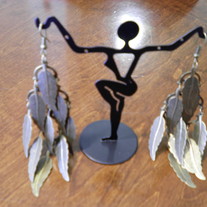 Metal Leaf Earrings