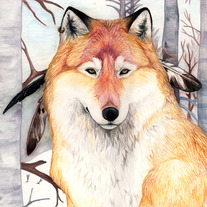 "Winter Priestess" Small LTD ED Matted Print