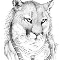 "Anthro Portrait 3" Small LTD ED Matted Print