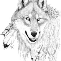 "Anthro Portrait 1" Small LTD ED Matted Print