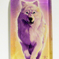 "White Wind" Glass Pendant